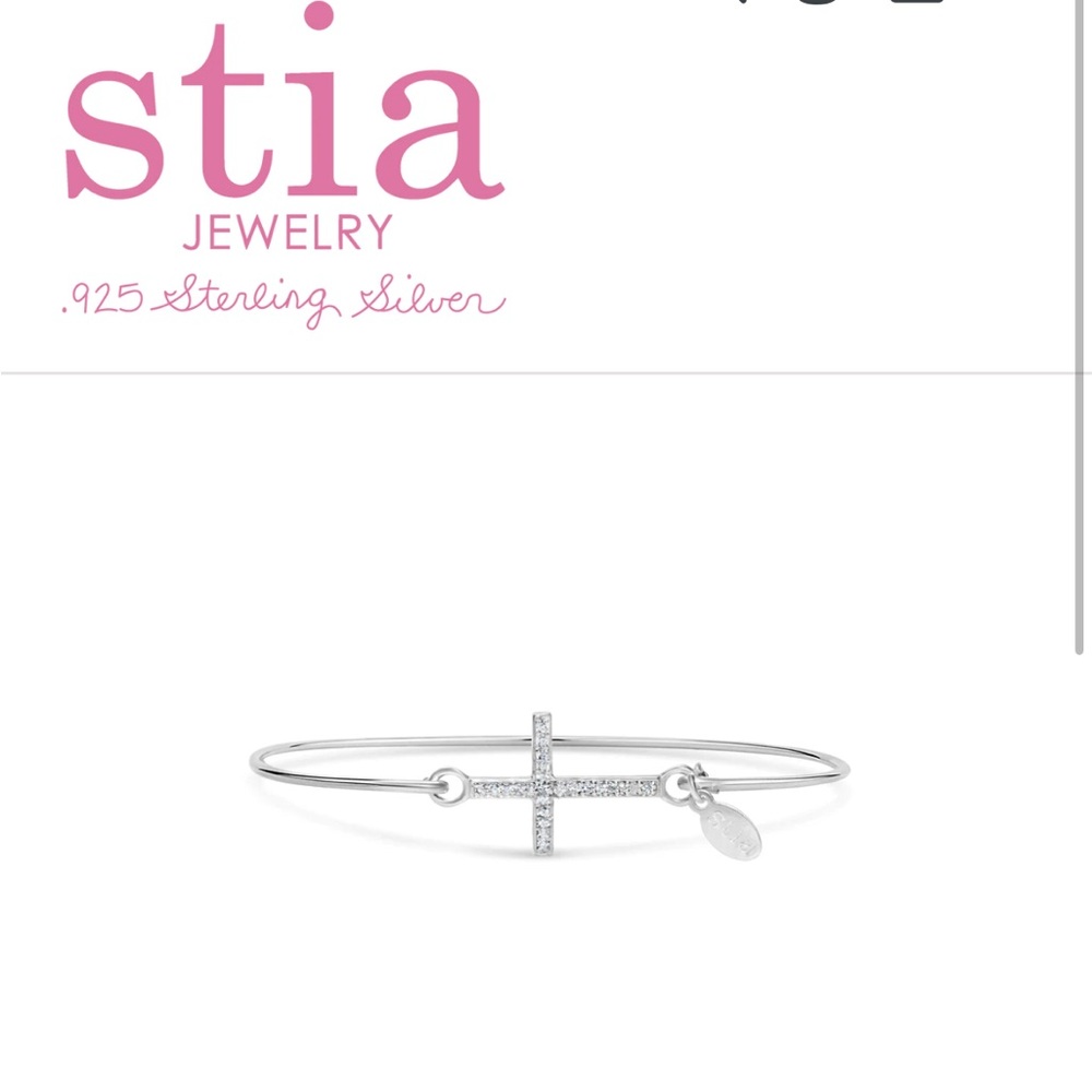 Sterling Silver Cross Bracelet - Brand New in Box